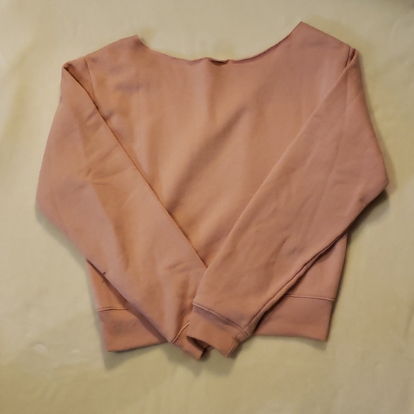 PINK Open Neck Crew Script Logo GIFTED - Picture 3 of 3